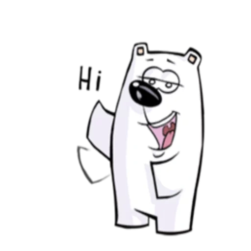 divertente, orso bianco, orso polare, orso polare, orso polare carino
