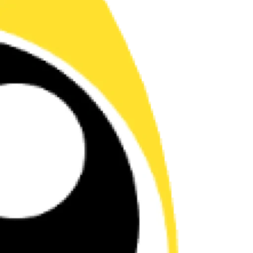 logo, kegelapan, lensa kuning, mata berwarna kuning, logo hitam dan putih kuning