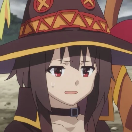 megumin, anime megumin, megumin lolly, tangkapan layar megumin, konosuba megumin