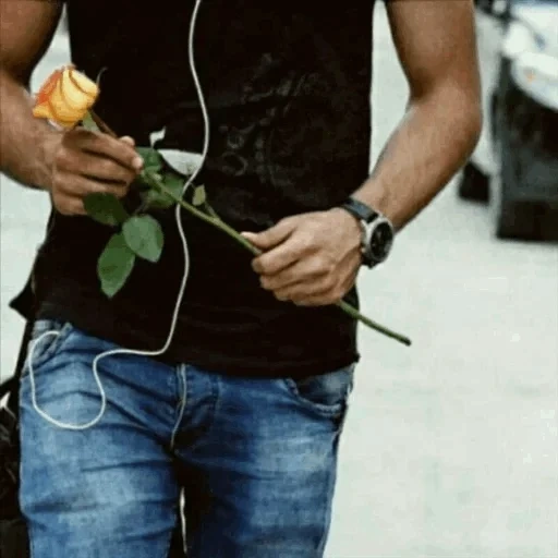 человек, мужчина, парень розой, красивые мужчины розами, девушка мужской одежде розой