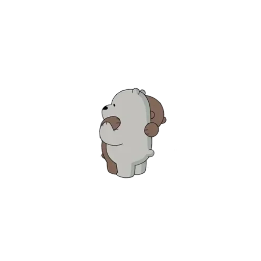 anjing, bare bears, beruang itu lucu, hewan lucu, we naked bear white