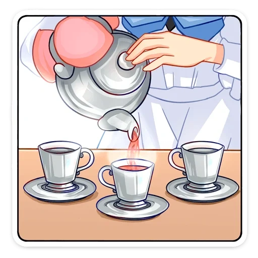 una taza, té, una taza de café, taza de arte de té, taza de café