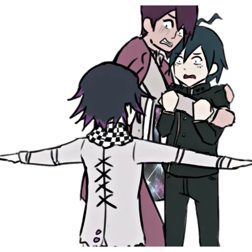 ide anime, anime lucu, shuichi kokichi, karakter anime, kiteo momota shuichi sahara