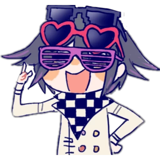 anime mignon, personnages d'anime, kokichi ouma chibi, anime dessins mignons, les autocollants de dangganronpa koki