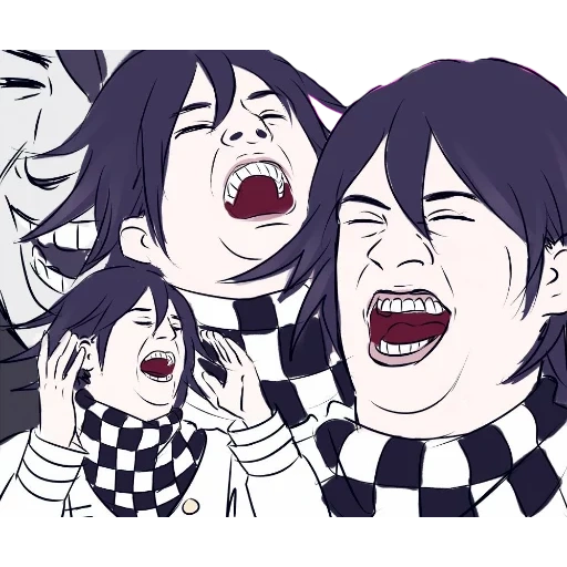 kokichi ohm, mèmes de dessins, kokichi ouma, kokichi oma mema, danganronpa emoji discord