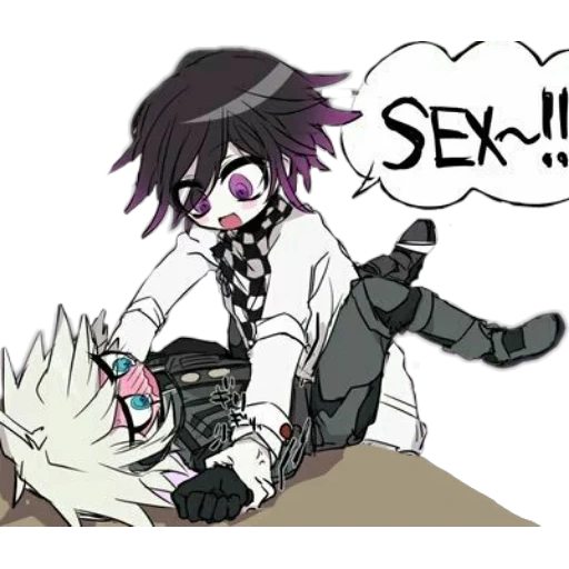 anime manga, kokichi ohm kibo, k1-b0 danganronpa, danganronpa shippers