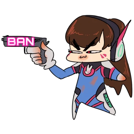 гремлин дива, овервотч дива, overwatch d va, дива овервотч чиби, овервотч nerf this