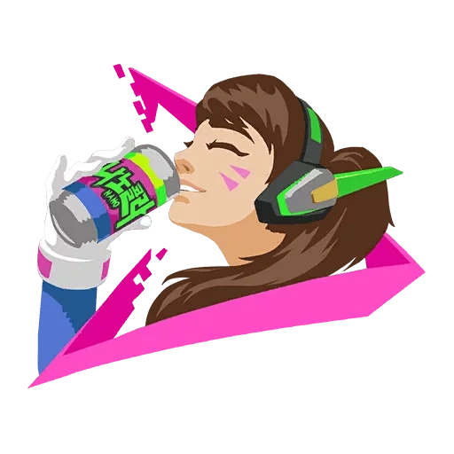 d va, d.va граффити, d va overwatch, дива овервотч значок, дива овервотч арт геймер