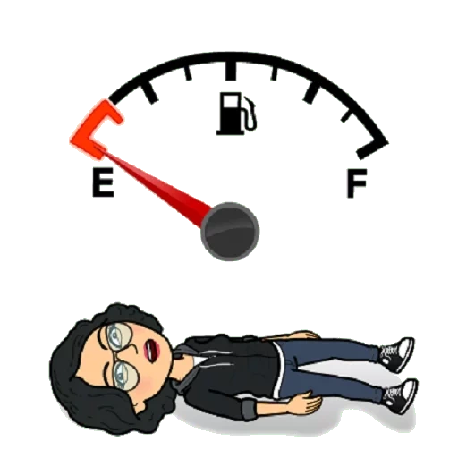 auto, comment je me sens, emoji drôle, animation de fatigue