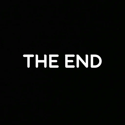 the end, the end лого, the end перевод, the end надпись, the end логотип