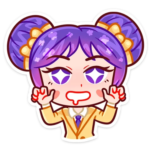 red cliff art, red cliff character, cartoon character, chibi kizana sonobu, red cliff cartoon characters
