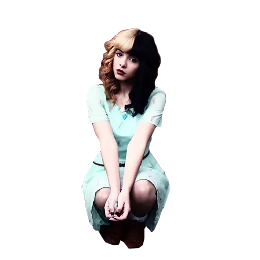 female, splint, martinez melani, melanie martinez cry baby, melanie martinez white background full height