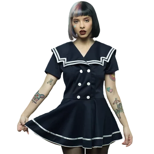 mélanie martinez, vêtements de marin d'une femme, le costume de la fille du marin, melanie martinez pleure bébé, sailor de pin-up de style de vêtements