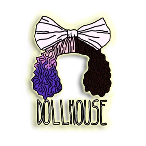 logo, bow knot, hairpin, hairpin, melania martinez's notebook