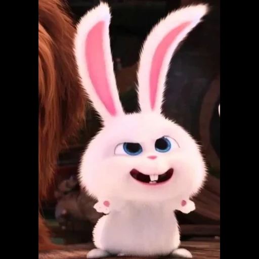 rabbit snowball, rabbit secret life, cartoon rabbit secret life, little life of pets rabbit, secret life of pets hare snowball