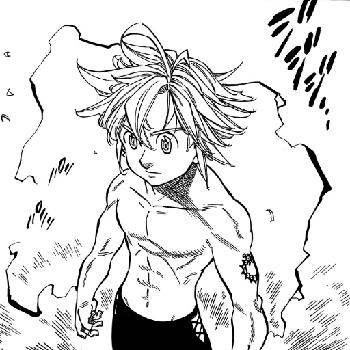 meliodos ap felk, meliodos siete mortales, siete pecados mortales meliodas, siete pecados mortales tatto de meliodas, siete pecados mortales colorean melodas