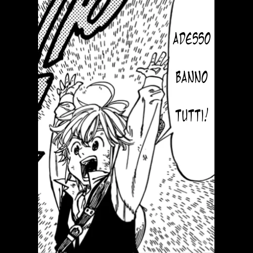 demon meliodas, meliodas ap felk, manga meliodas bang, manga tujuh dosa fana, melarang tujuh dosa fana manga