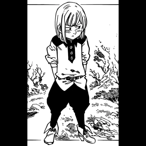 sieben sterbliche sünden, tarmiel sieben sterbliche, manga sieben sterbliche sünden, 7 sterbliche sünden manga meliodas, meliodas sieben sterbliche sünden schwarz weiß