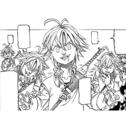 sette peccati mortali, manga sette peccati mortali, sette meliodas dei peccati mortali, sette meliodas manga dei peccati mortali, sette peccati mortali gilsander manga