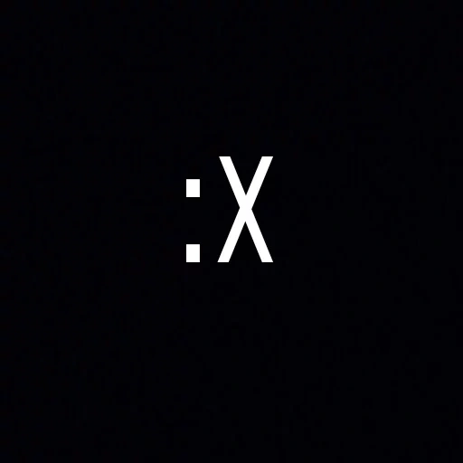 x x, x x, humano, oscuridad, logo