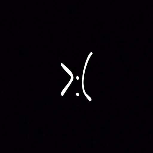 human, darkness, fs logo, black background ruble symbol, button to meet black background