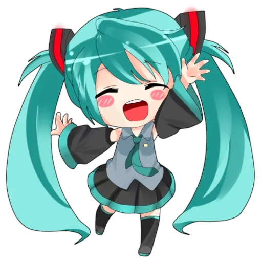 o primeiro som é lindo, três bancos de som inicial chibi, primeiro som bonito longo parede vermelha, chibi hajinmeku, ronco miku chibi