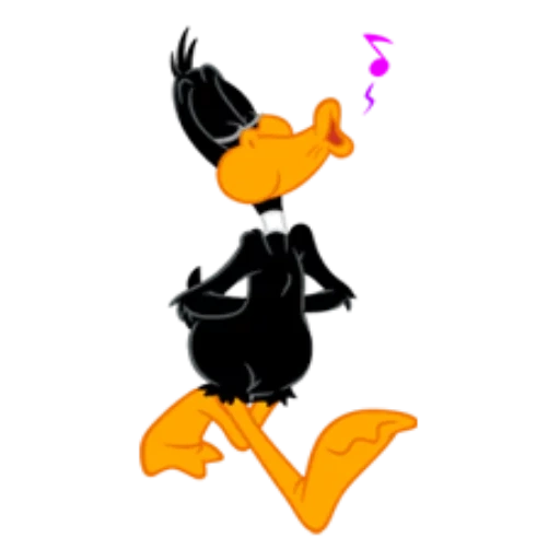 luni dings, canard de daffy, looney tunes, duffy duck est drôle, personnages de notes luni