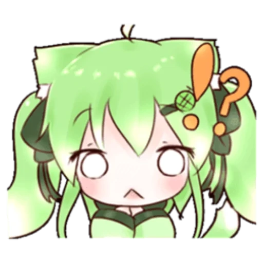 anime, art anime, vocaloïdes chibi, enkida foi chibi, vocaloïde gumi chibi