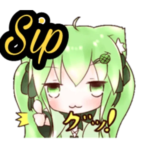 chibi miku, anime kawai, anime characters, enkida faith chibi, vocaloid gumi chibi