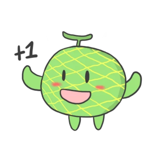 um brinquedo, smiley watermelon, maçã verde, melão de desenho animado, melão verde smiley