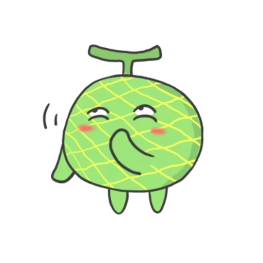 fruta, frutas adoráveis, smiley watermelon, maçã verde, frutas de desenho animado