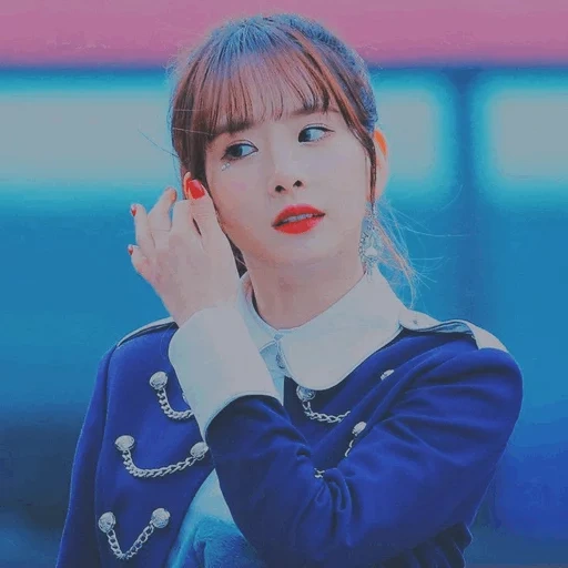 kan silgi, seola wjsn, beludru merah, gadis kosmik, gadis asia