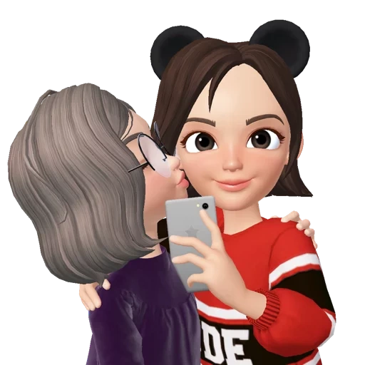 gadis, orang, karakter, gadis animoji, tampilan cantik cewek zepeto 2020