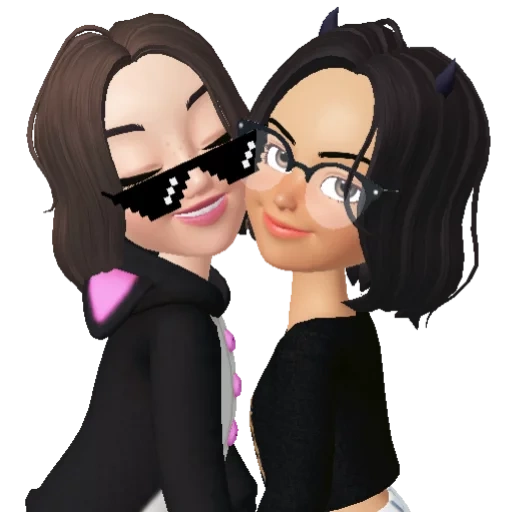 the girl, the little girl, the people, zepeto charakter, die rolle der freundin