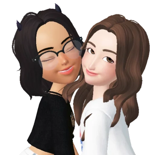 menina, pessoas, casal fofo, zepeto sim, personagem da disney