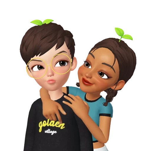 die personen, zepeto spiel, ausdruck paar, emoticons von freunden, zepeto charakter küssen