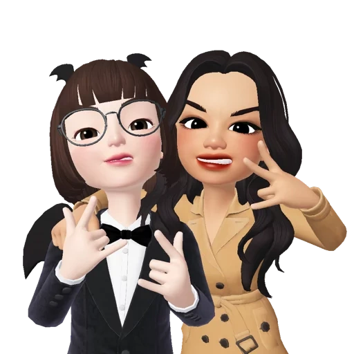 amigos, menina, pessoas, estúdio zepeto, fotos de amigos