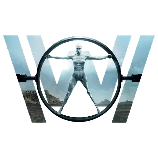 logo di westworld, icona di westworld, mondo selvaggio occidentale, poster della seconda stagione di wild west world, poster della terza stagione di wild west world