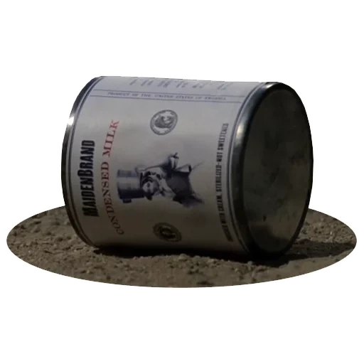 jar, the can is tin, the world of the wild west, tobacco round tin bank, soil-enamel in rust 3b1 dali hammer silver