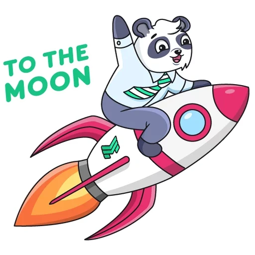 the rocket, die rakete, panda cute, das muster der rakete, illustration der rakete