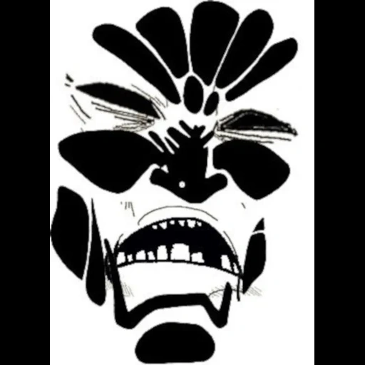 deathchant, supay, emblema tribal, capacete samurai, klasky csupo lolmanxd444