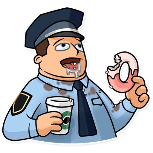 полиция, полиция мемов, смешной полицейский, полицейский пончиком, полицейский показывает класс
