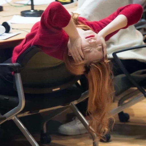 human, woman, young woman, legs of the table, hairdresser