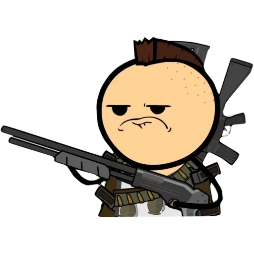 funny, vanyakiwa, cyanide studio, cyanide und glück, guns cyanide happy shorts