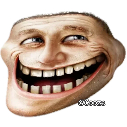 canal, rosto de troll, módulo 256x256, sorriso