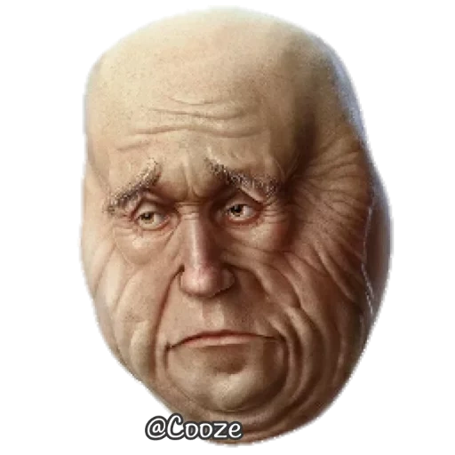 face, the male, latex mask, realistic masks, the head of the old man is a sculpture