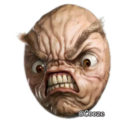 faces, stickers, angry face, very evil face, the terrible meme of the raid