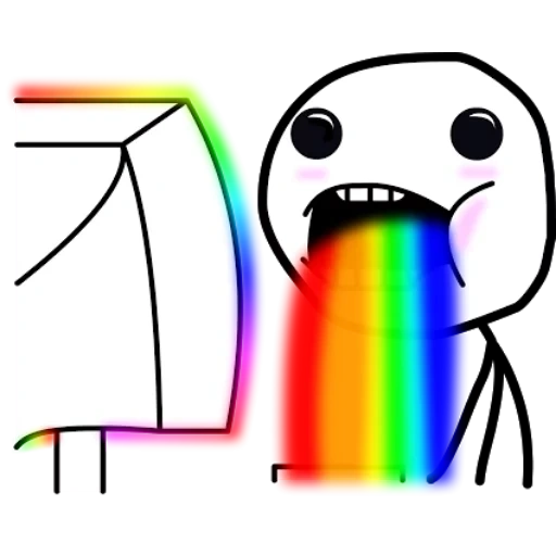 rainbow meme, stas mikhailov, rainbow from the mouth, the background of the rainbow, rainbow from the mouth of the meme