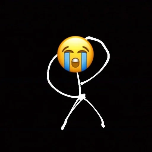 screenshot, weinend emoji, lustige witze, stick mann, stick