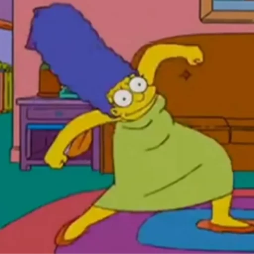 симпсоны, мардж симпсон, мардж симпсон мем, мардж симпсон танцует, мардж симпсон танцует мем